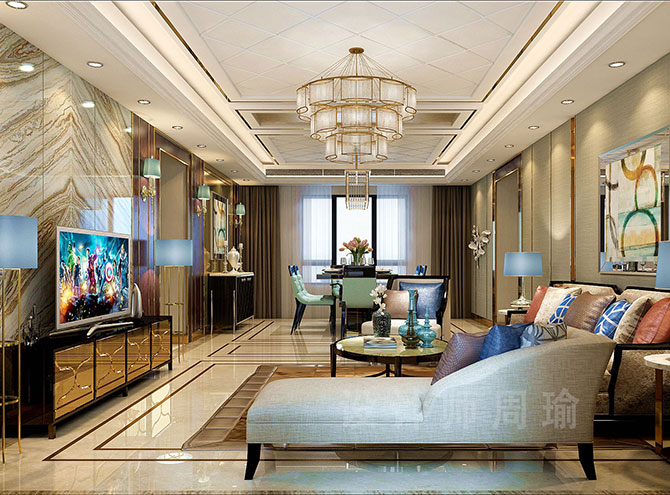 房事视频黄色网站世纪江尚三室两厅168平装修设计效果欣赏
